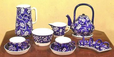 Minton tea service matching tray top, 1890 by English School
